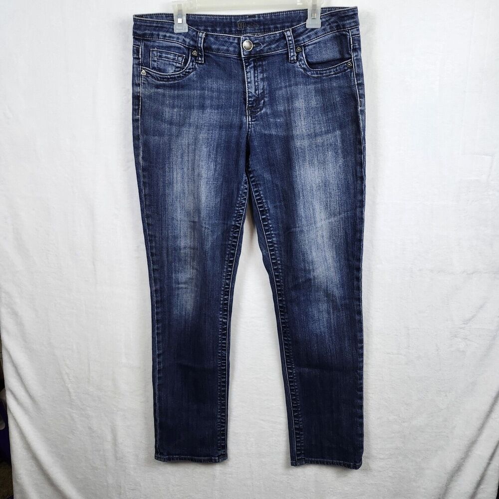 Kut from the Kloth Jeans Women Size 10 Stevie Straight Leg Medium Wash